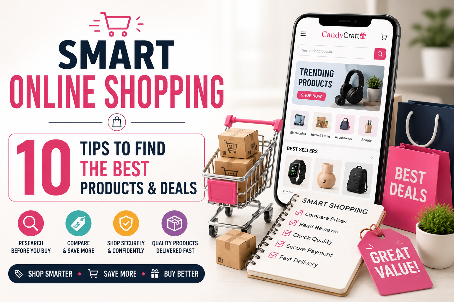 Smart Online Shopping: 10 Tips to Find the Best Products and Deals