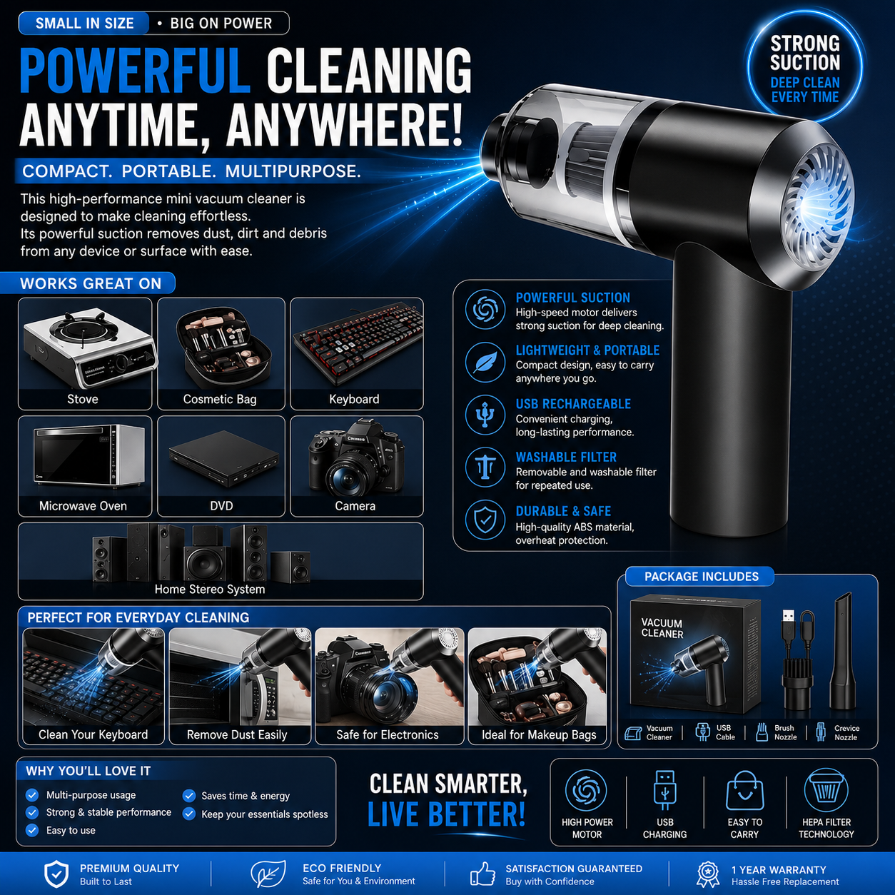 Multifunctional Air Duster Cleaner