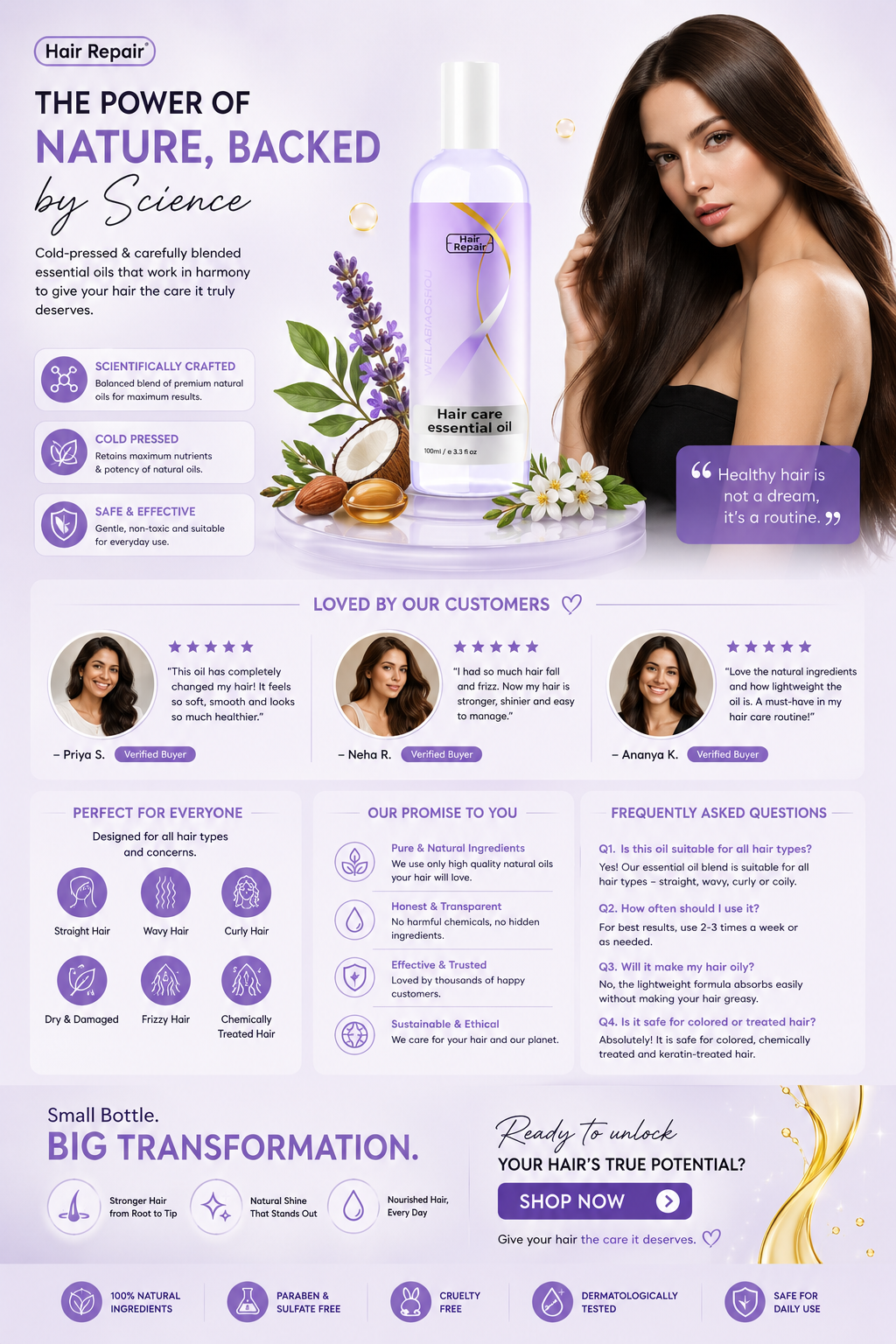 Hair Repair Essential Oil (100ml)