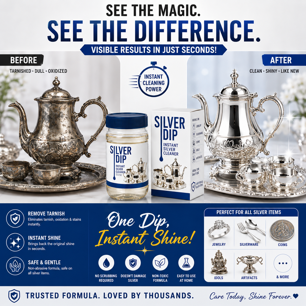 Silver Dip Cleaner Liquid (Buy 1 Get 1)