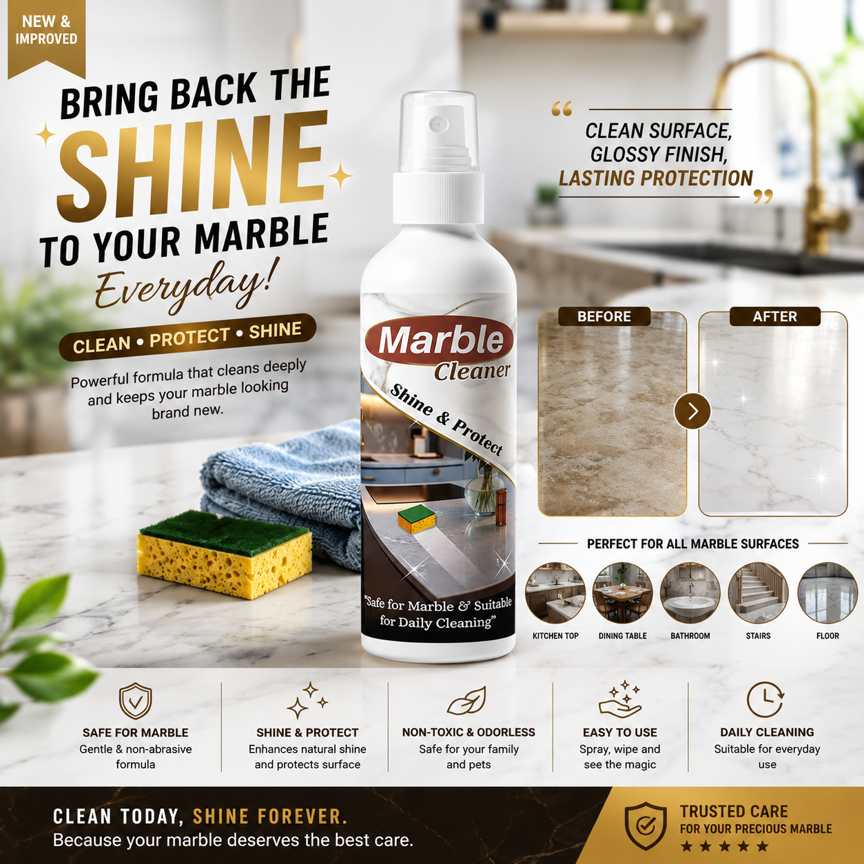 Marble Cleaner Spray (100 ml)